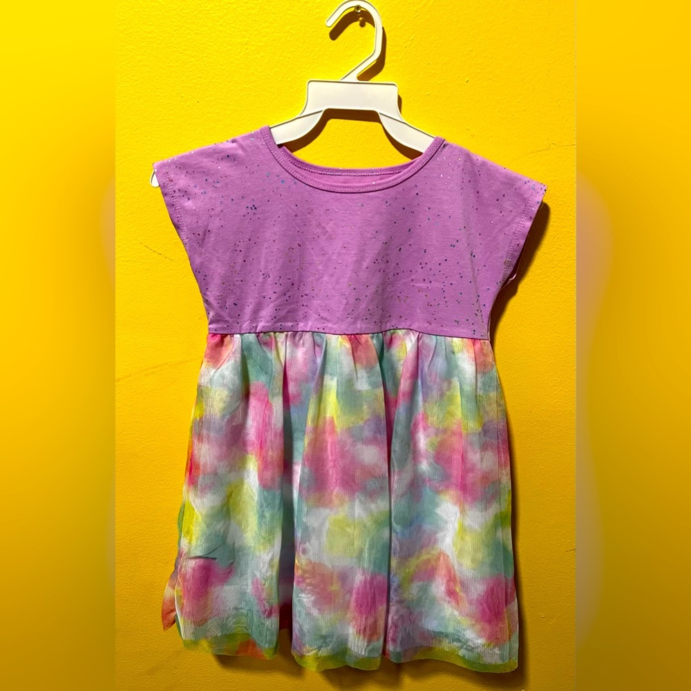 Wonder Nation Girls Short Sleeve Tutu Dress